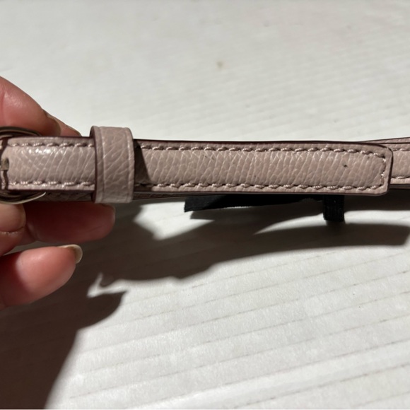 Coach Adjustable Leather Strap in Light Taupe with Silver Hardware - Picture 6 of 10